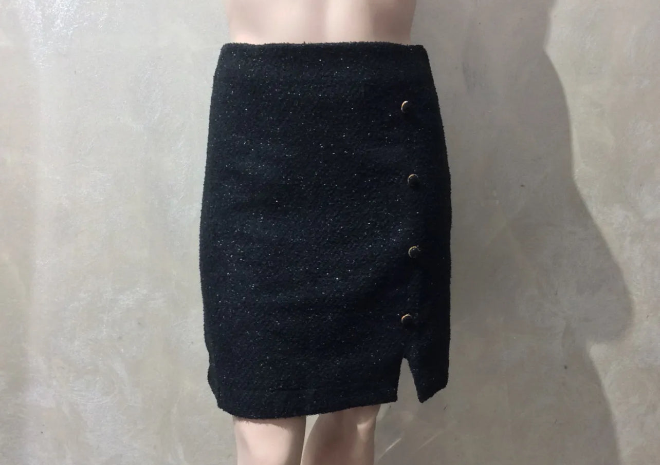 Jupe avec lurex argenté